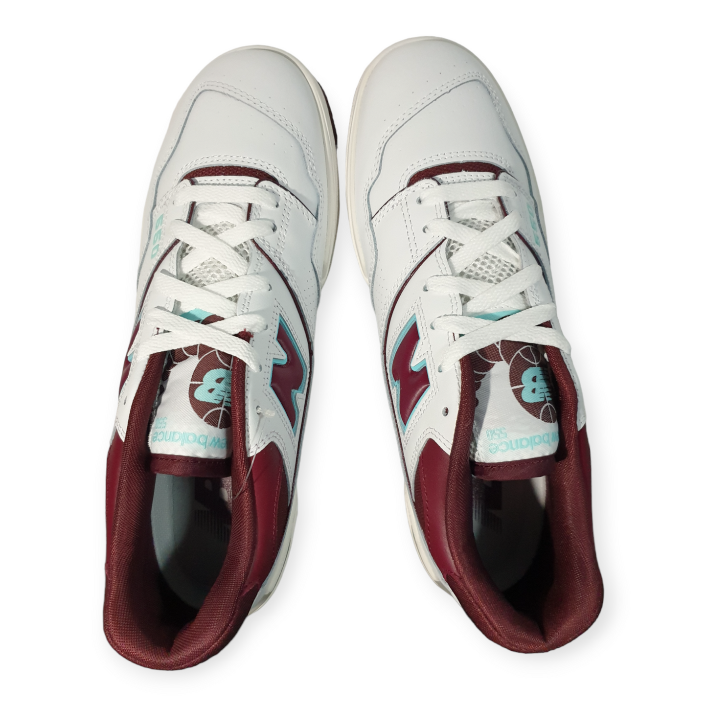 New Balance 550 Burgundy Cyan