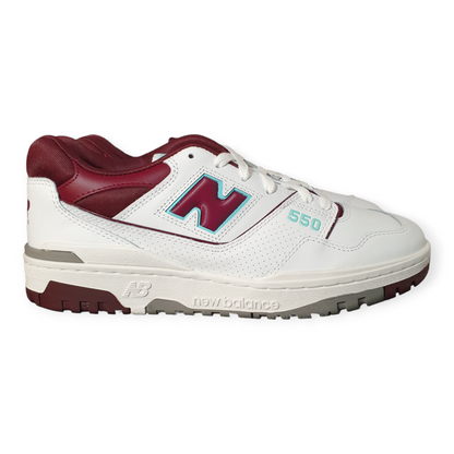 New Balance 550 Burgundy Cyan