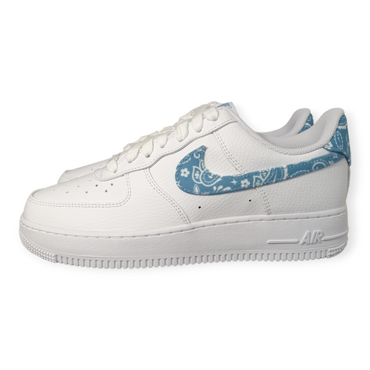 Nike Air Force 1 Low '07 Essential White Worn Blue Paisley