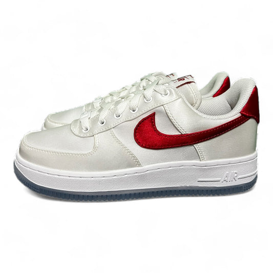 Nike Air Force 1 Low '07 Satin White Varsity Red