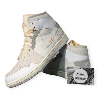 Nike Air Jordan 1 Mid SE Craft Inside Out White Grey