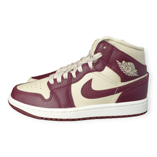 Nike Air Jordan 1 Mid SE Split Beach Cherrywood Red (W)