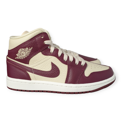 Nike Air Jordan 1 Mid SE Split Beach Cherrywood Red (W)