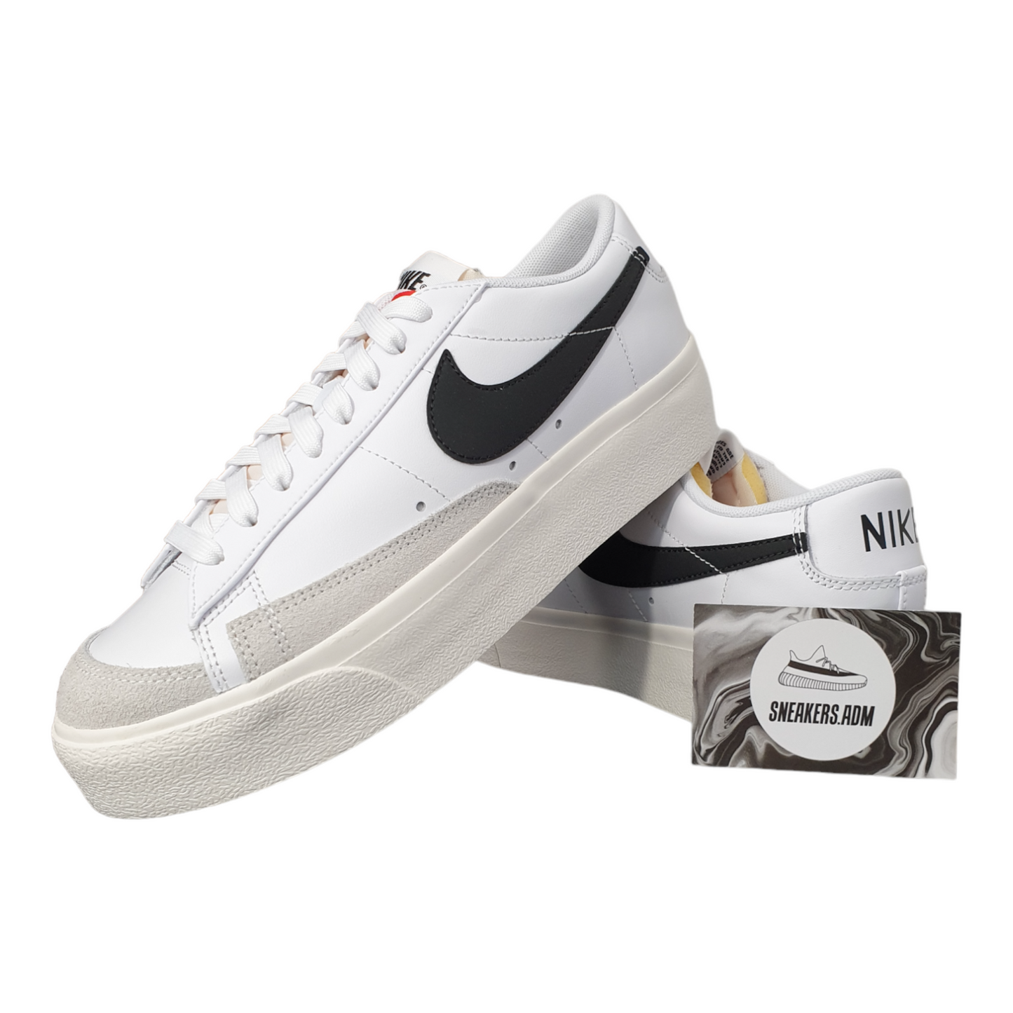 Nike Blazer Low Platform White Black (W)