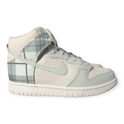 Nike Dunk High SE Tartan Plaid White Light Green (GS)