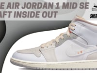 Nike Air Jordan 1 Mid SE Craft Inside Out White Grey