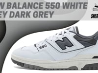 New Balance 550 White Grey Dark Grey